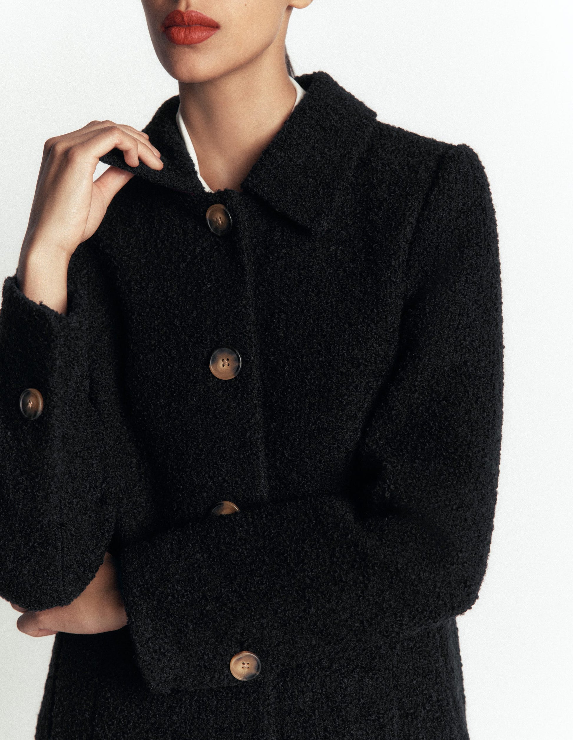 Aylesford Wool Coat-Black-2