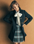 Aylesford Wool Coat-Teal Ocean