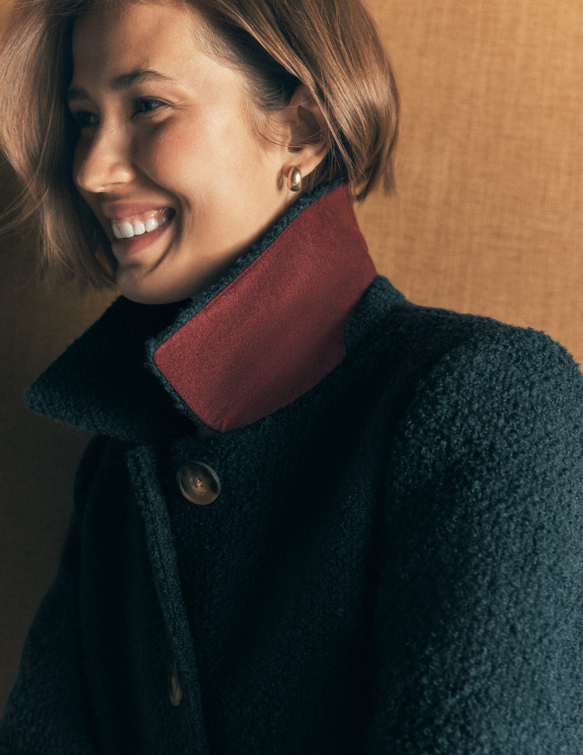 Aylesford Wool Coat-Teal Ocean - Image 2