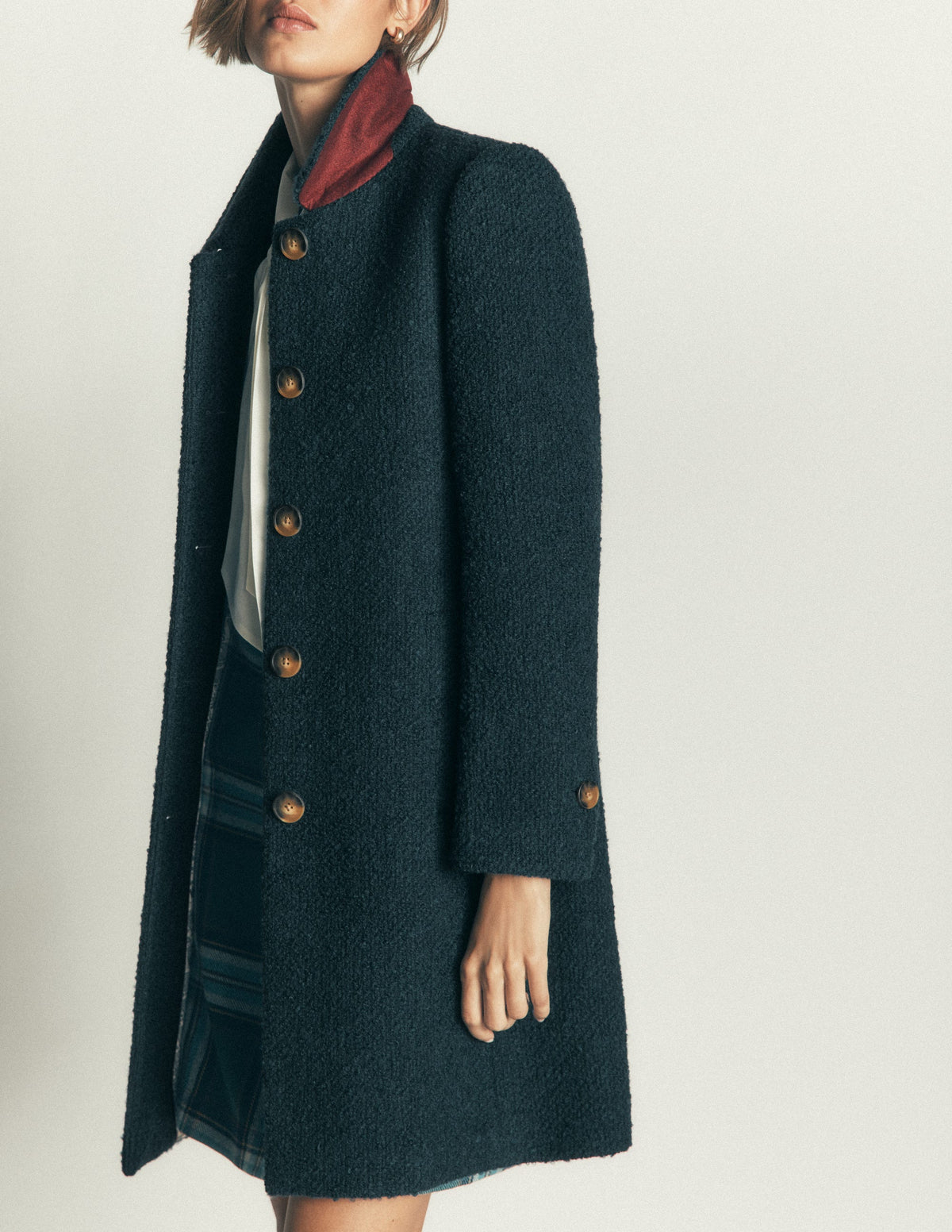 Aylesford Wool Coat-Teal Ocean - Image 4