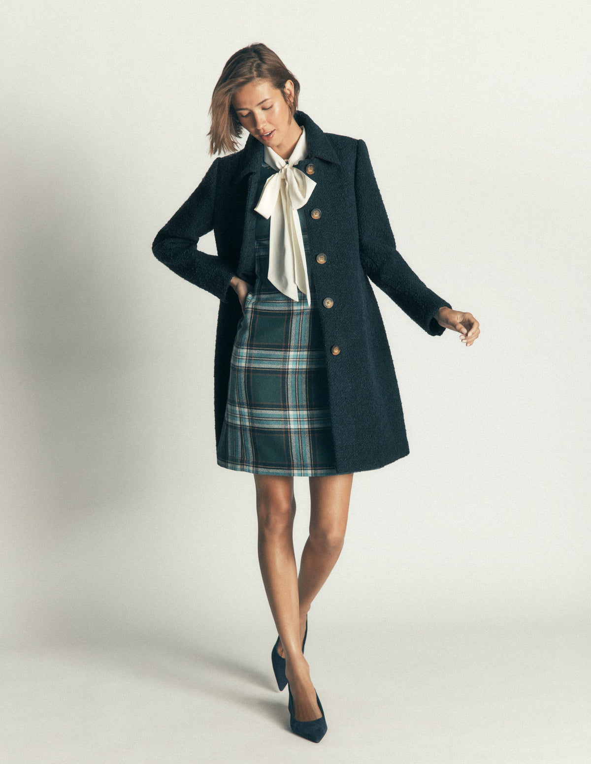 Aylesford Wool Coat-Teal Ocean - Image 5