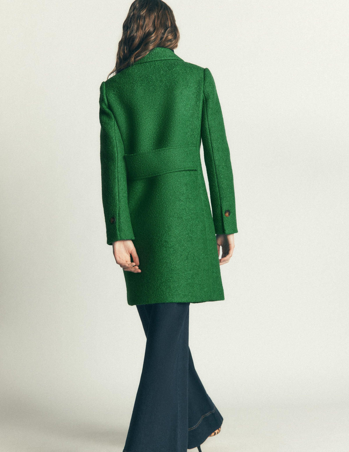 Aylesford Wool Coat-Fresh Green - Image 3