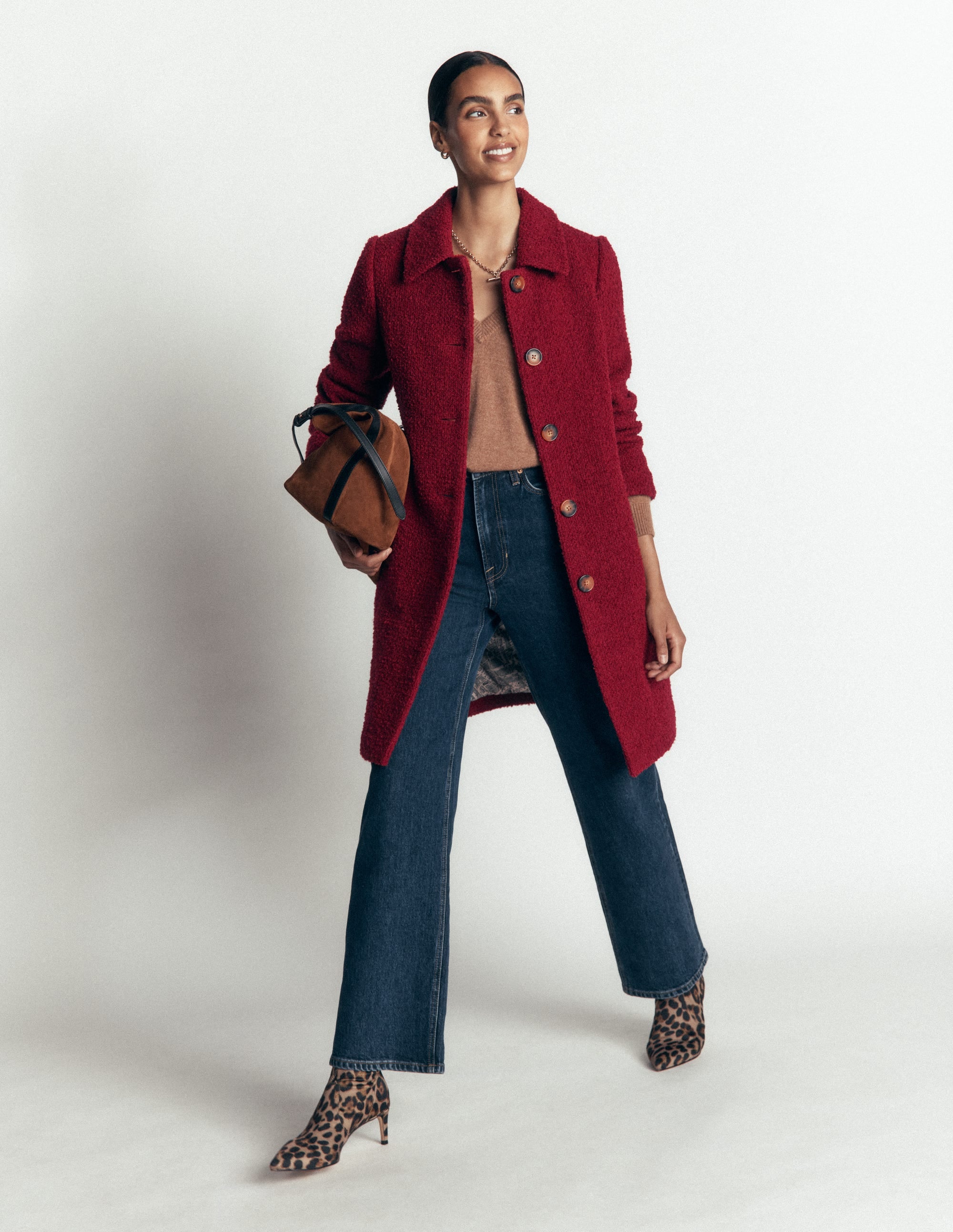 Aylesford Wool Coat-Vino - Image 4