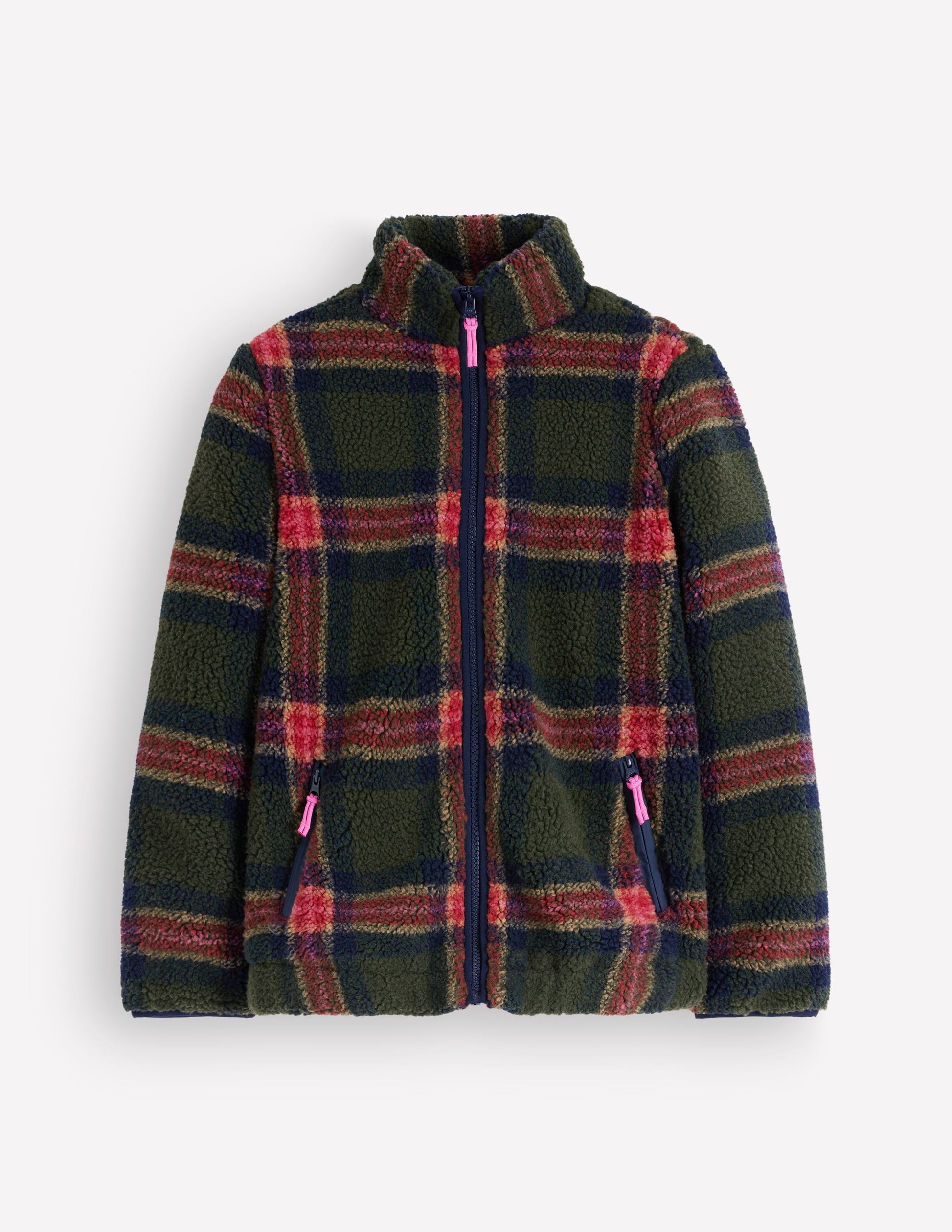 Alnwick Borg Jacket-Olive, Navy and Red Check-7