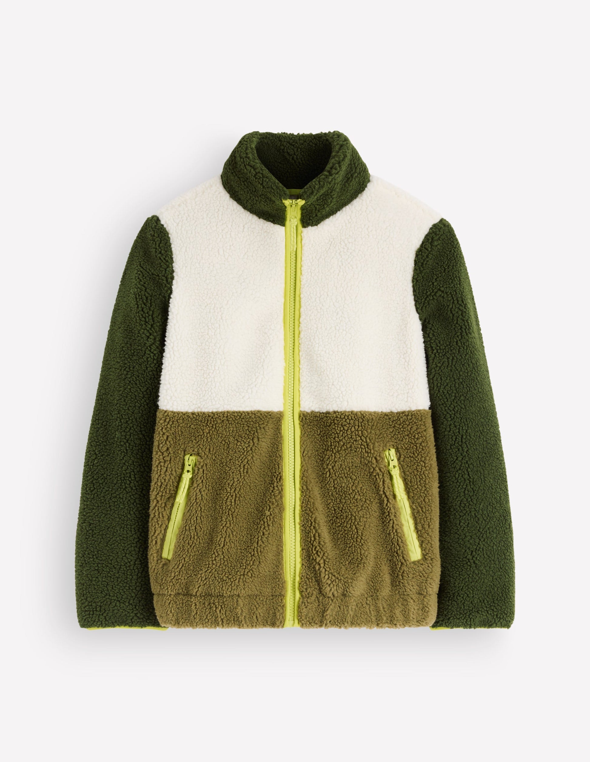 Alnwick Borg Jacket-Green, Ivory Colour Block-5