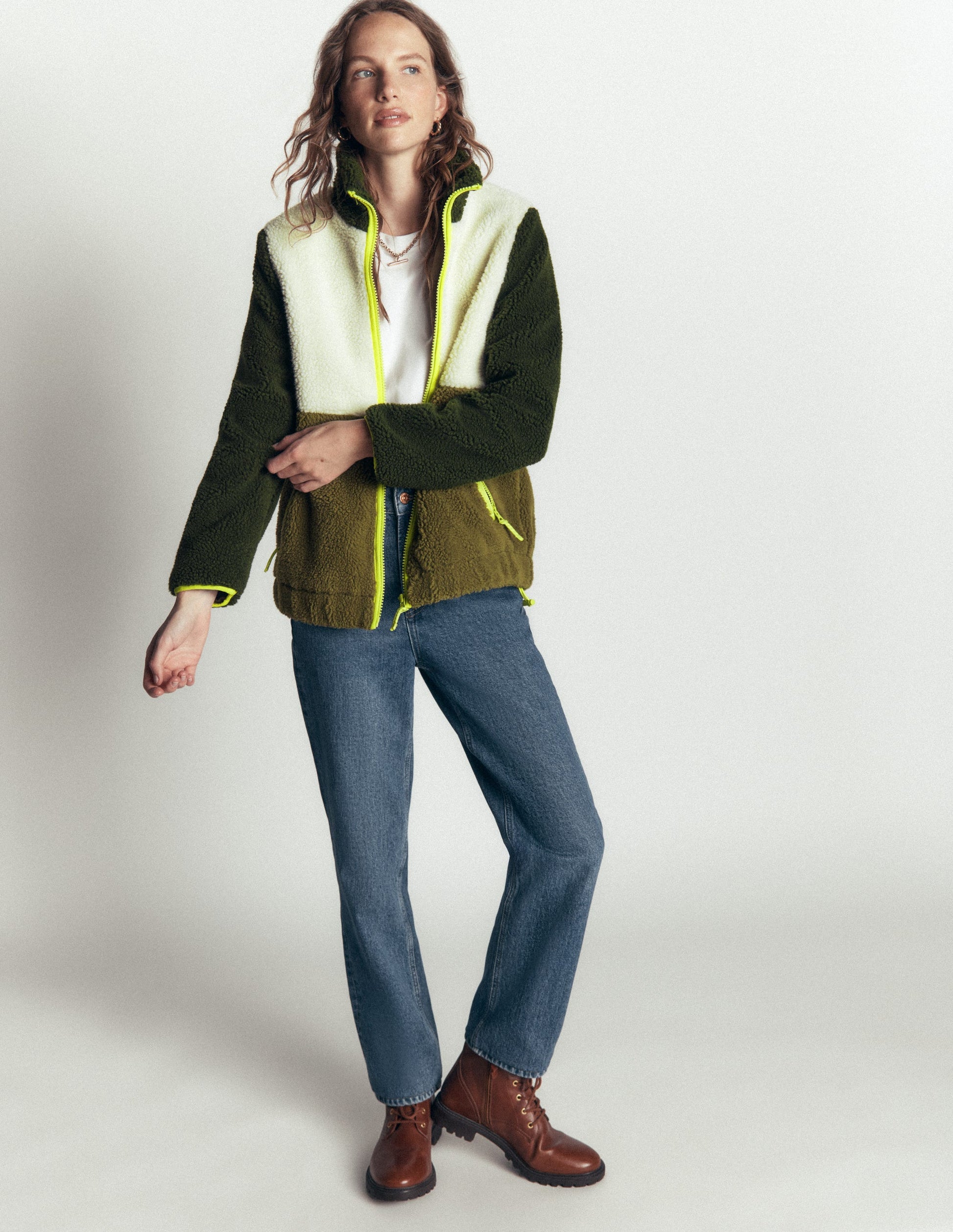Alnwick Borg Jacket-Green, Ivory Colour Block-4