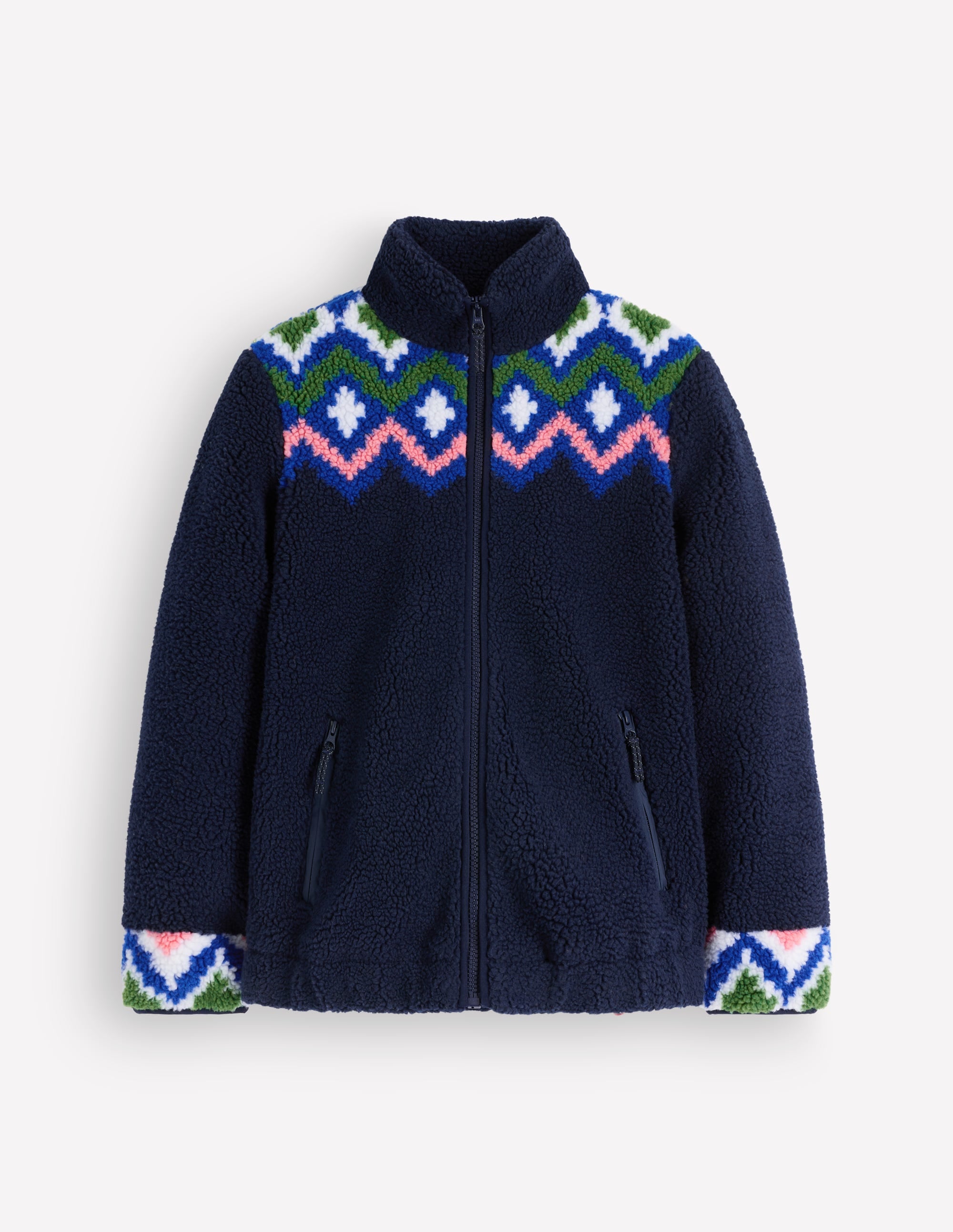 Alnwick Borg Jacket-French Navy, Geo Dream - Image 6