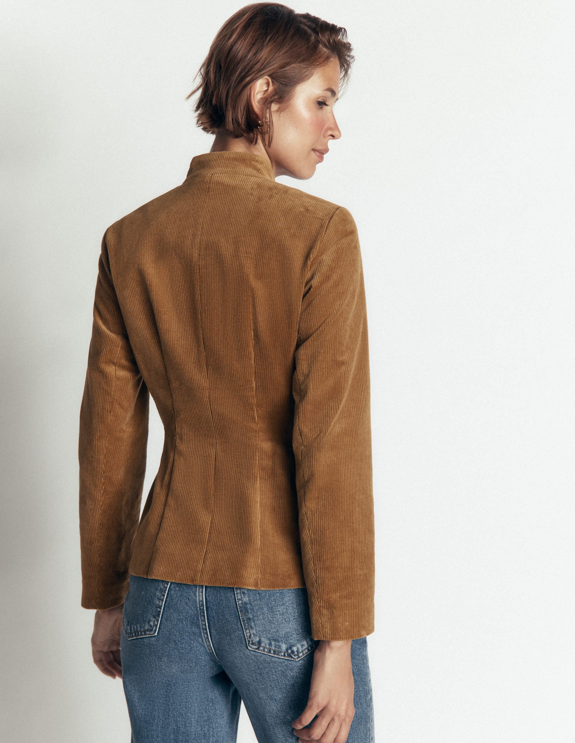 Hereford Military Cord Jacket-Gingerbread - Image 3