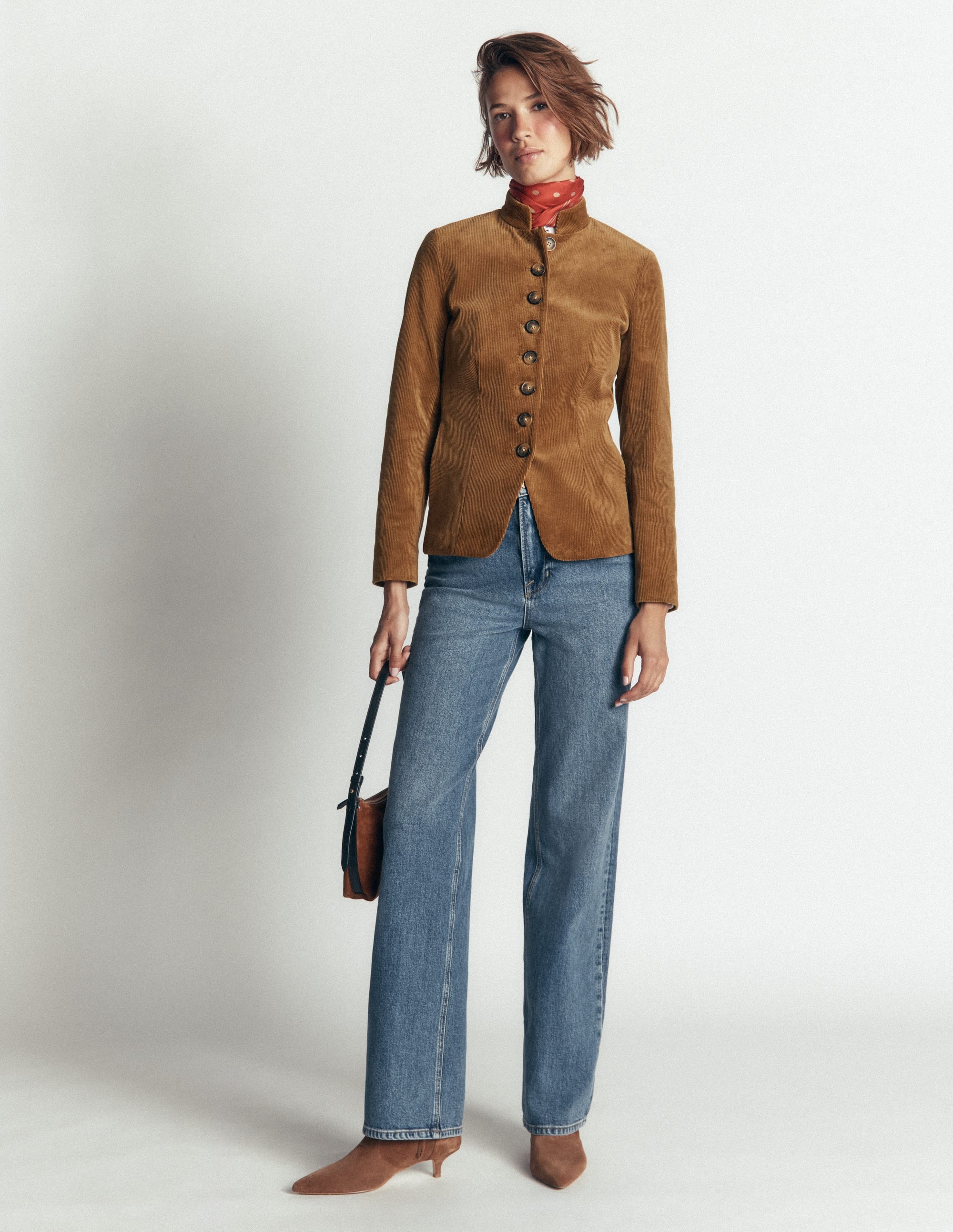 Hereford Military Cord Jacket-Gingerbread - Image 4
