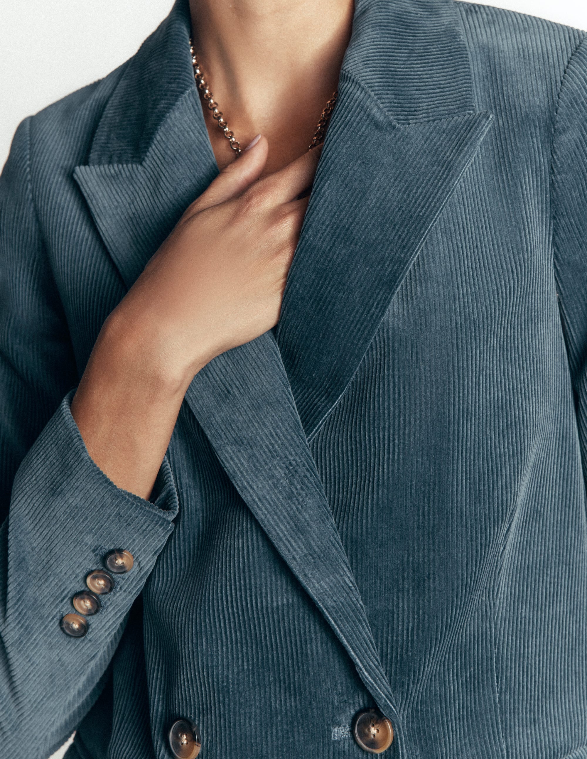 Keswick Cord Blazer-Storm Blue - Image 2