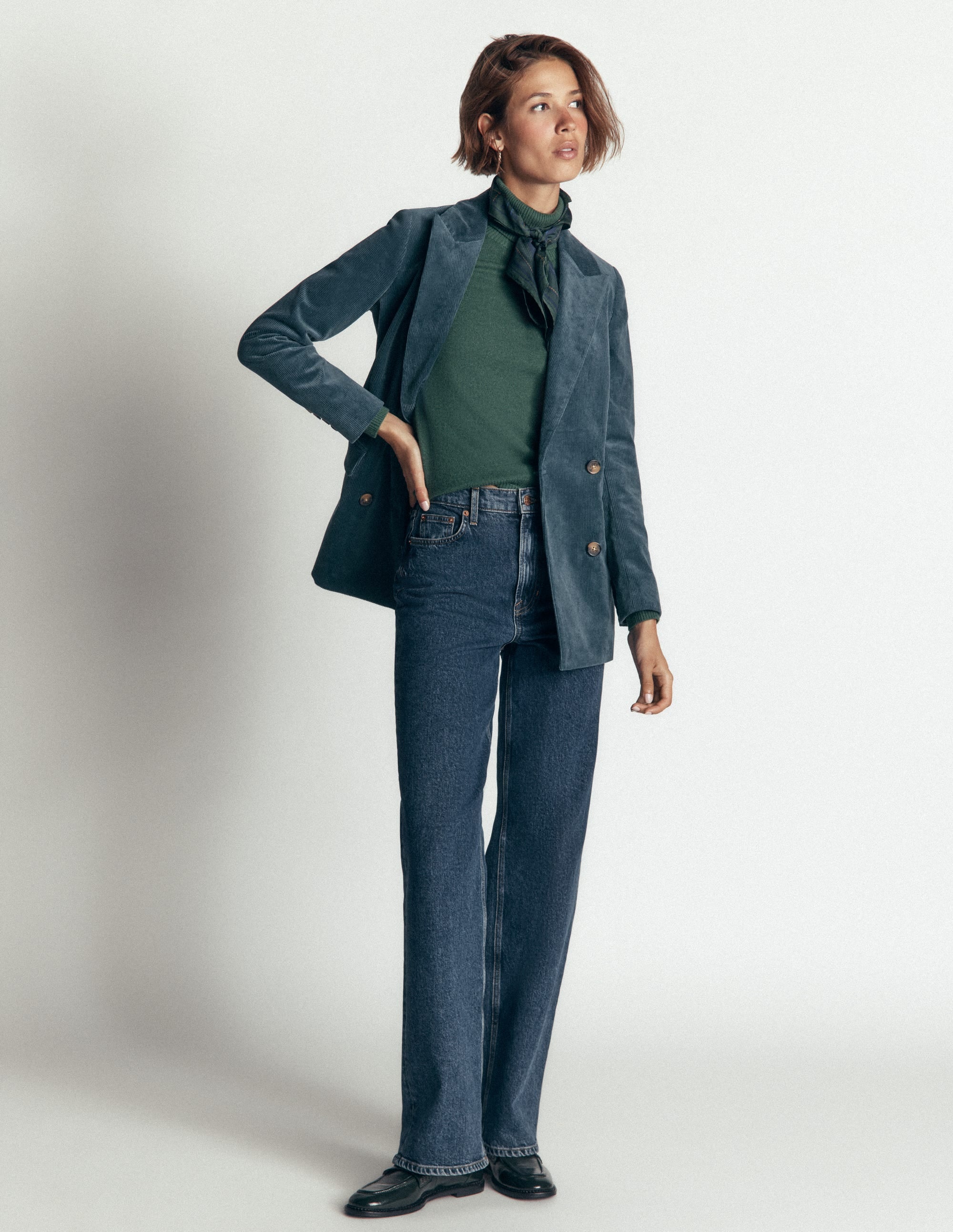Keswick Cord Blazer-Storm Blue - Image 7