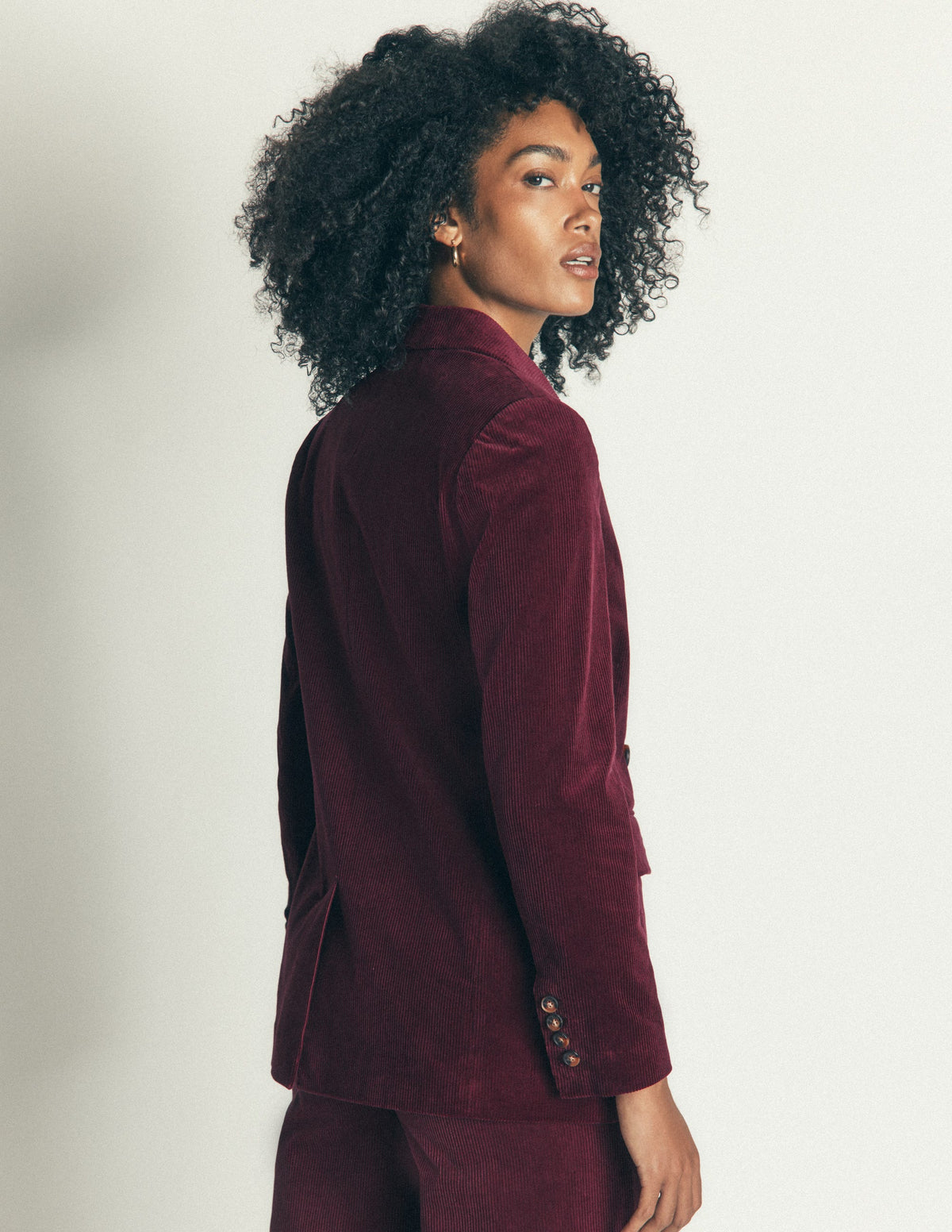 Keswick Cord Blazer-Dark Crimson-3