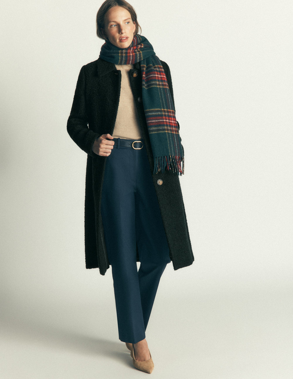 Aylesford Midi Coat-Midnight Emerald-4