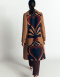 Aylesford Longline Coat-Camel Swooping Hearts