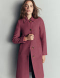 Aylesford Longline Coat-Herringbone