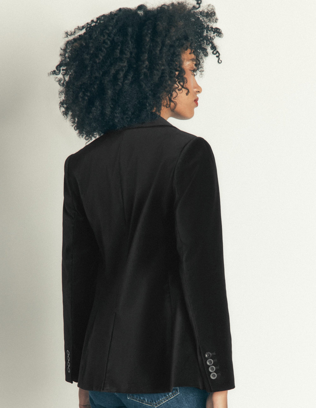 Stamford Velvet Blazer-Black - Image 3