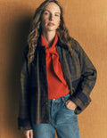 Raglan Wax Jacket-Olive and Camel Wax Check