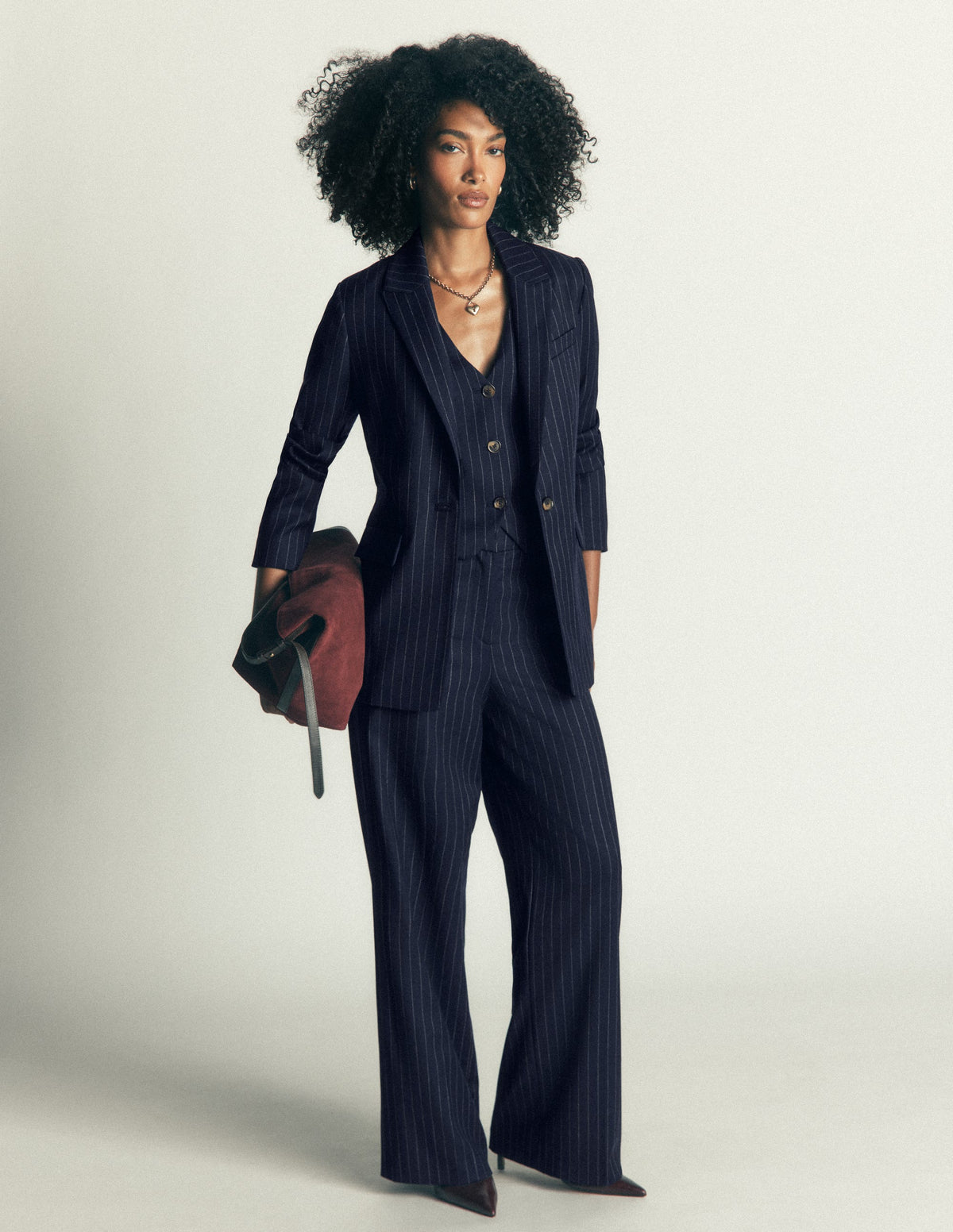 Woodbridge Wool Blazer-Navy Pinstripe-4