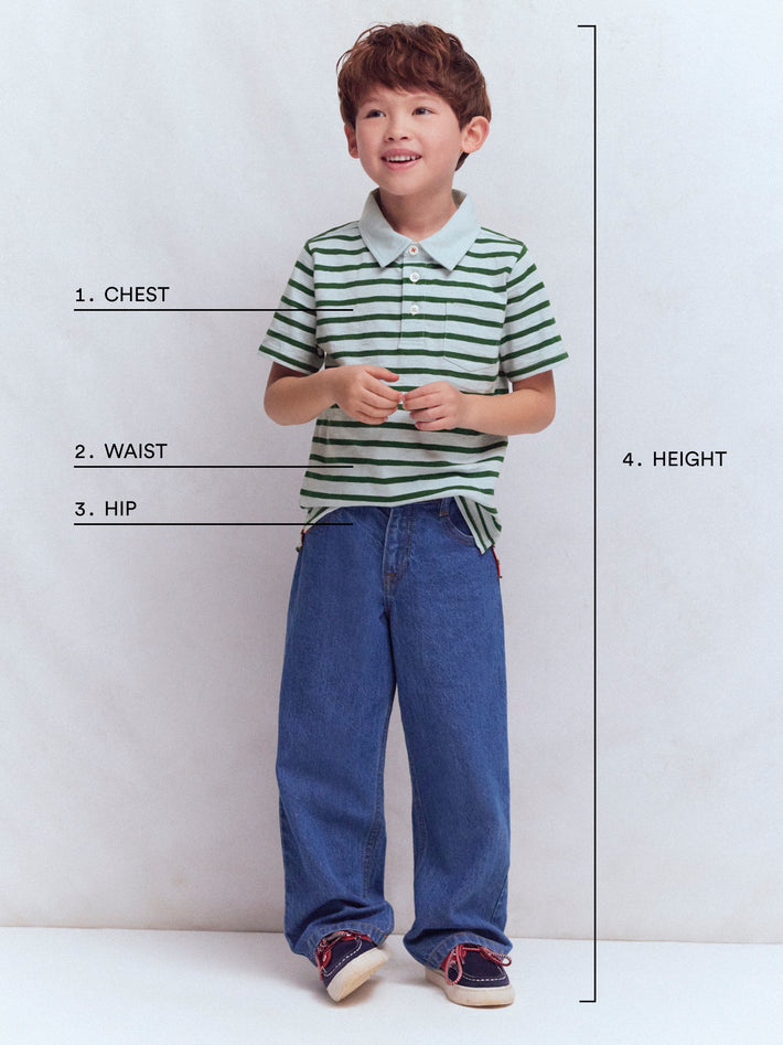 How to measure – Pack-away Padded Jacket-Navy