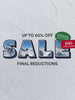 "Up to 60% off Sale: Final Reductions", links to different sale categories