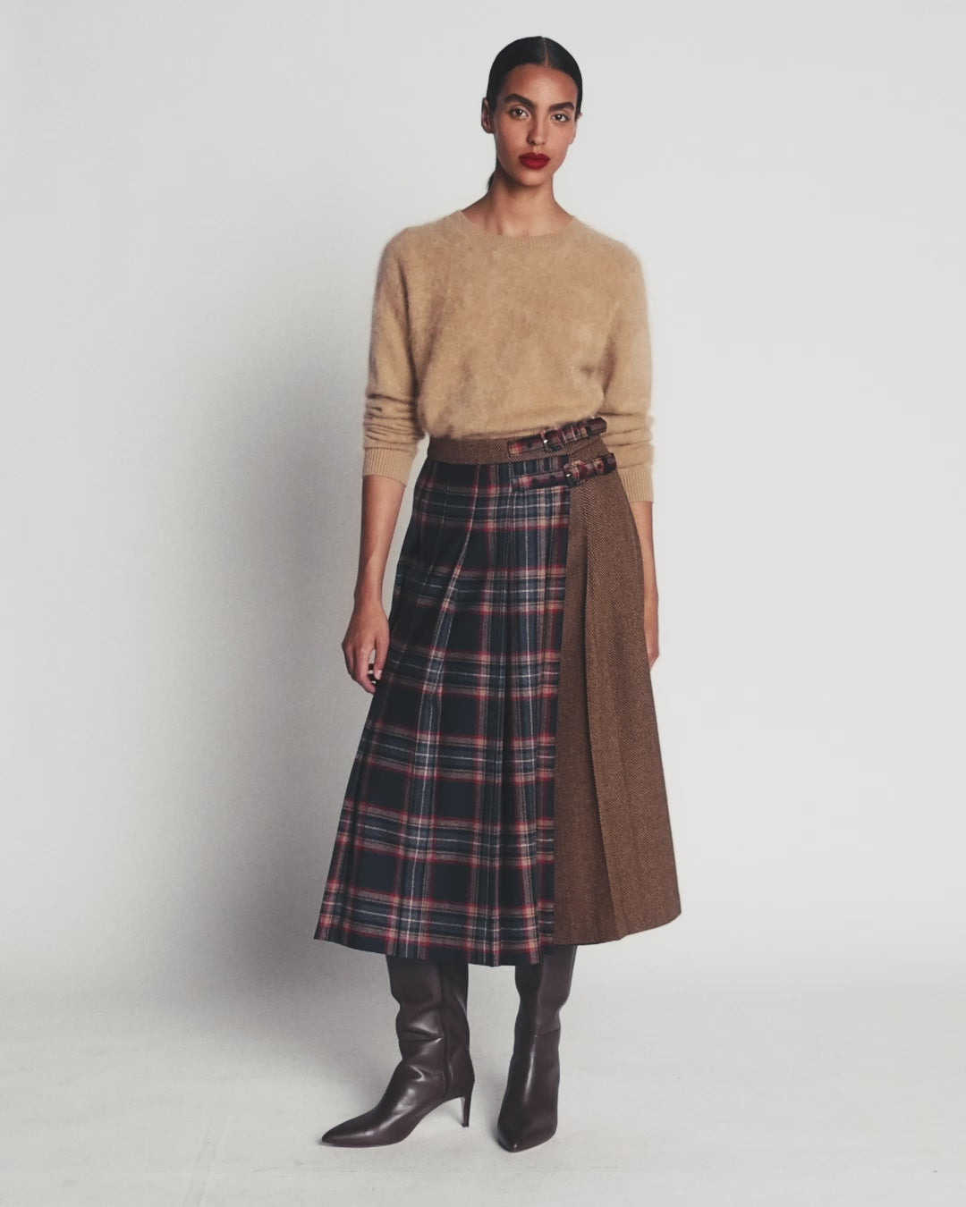 Pleated Midi Kilt